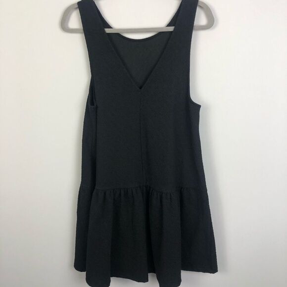 FREE PEOPLE | Easy Street Black Peplum Dress Small - Picture 9 of 12